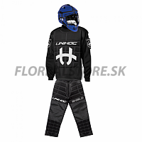Unihoc Brankárský SET Shield JR black + maska shield blue