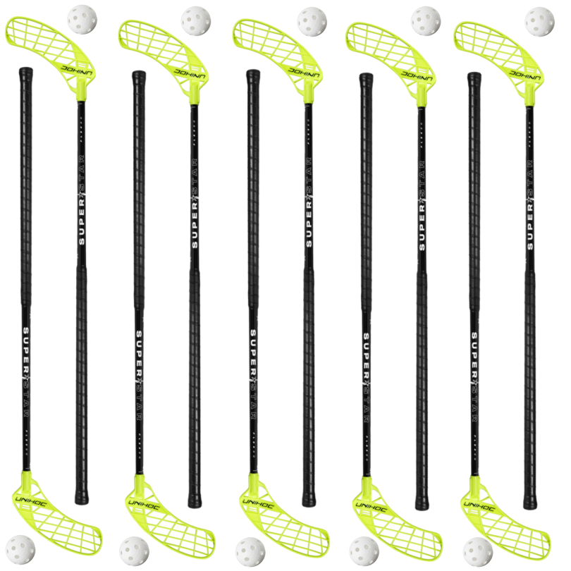 Unihoc Superstar 30 SR 10 palic + 10 loptičiek