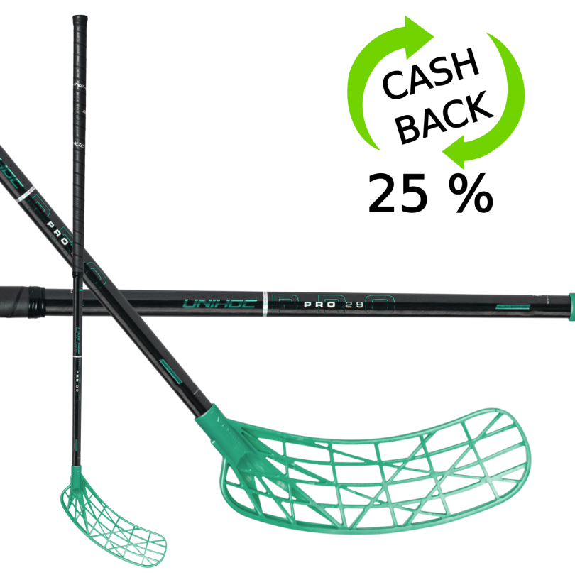 Unihoc Evolite Pro FL 29 black/turq SLIM