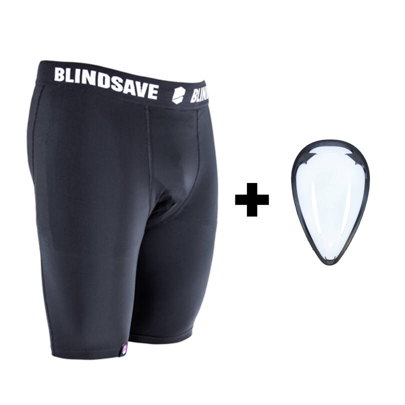 BlindSave kompresné šortky sa suspenzorom
