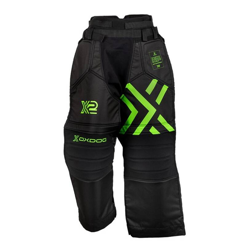 Oxdog brankárske nohavice X2 Goalie Pants SR Black/Green