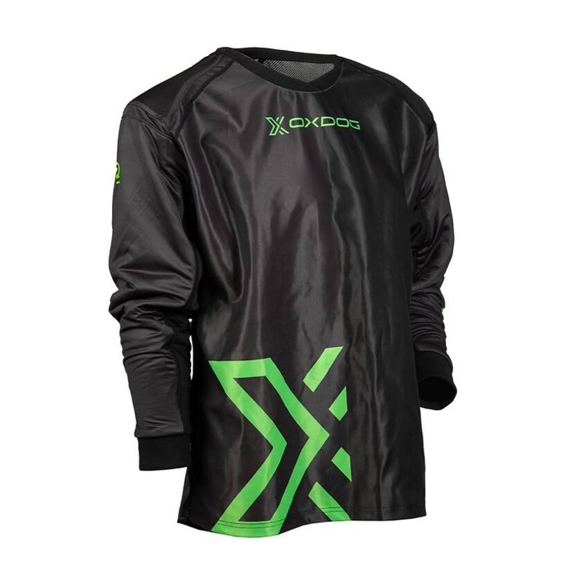 Oxdog brankársky dres Goalie Shirt SR Black/Green padded