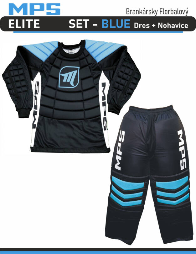 MPS ELITE brankársky set - Blue dres + nohavice