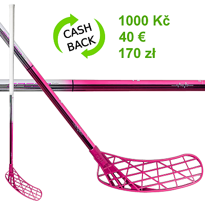 Zone floorball Air/One Speed 27 Thin chrome/magenta