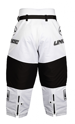 Unihoc Inferno All White JR brankárske nohavice