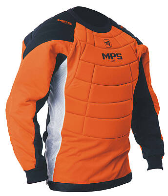 MPS Orange brankársky set + maska Pro Flame - Orange/Chrome + Florbalové rukavice MPS
