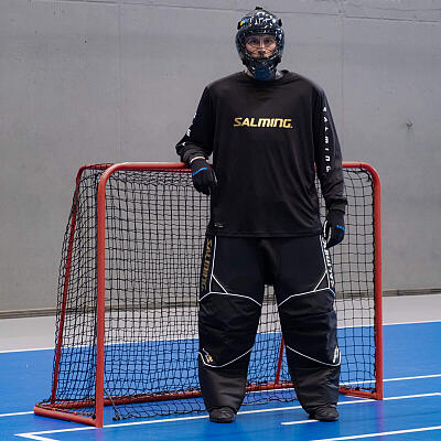 Salming Goalie Pants React Black/White