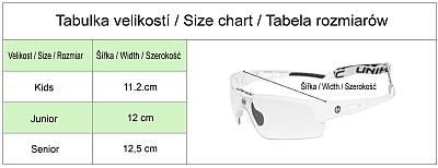 Unihoc okuliare Victory Senior Eyewear Black/White