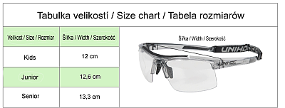 Unihoc okuliare Energy Junior Eyewear White