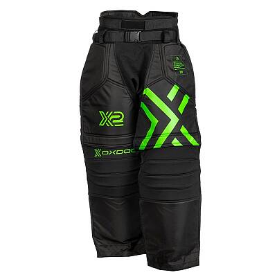 Oxdog brankárske nohavice X2 Goalie Pants SR Black/Green
