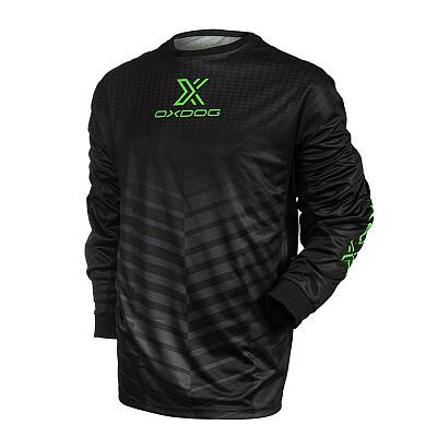 Oxdog brankársky dres X2 Light Goalie Shirt SR Black-Green No Padding