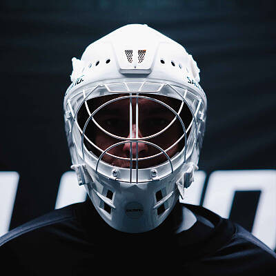 Salming Phoenix Elite Helmet White Shiny