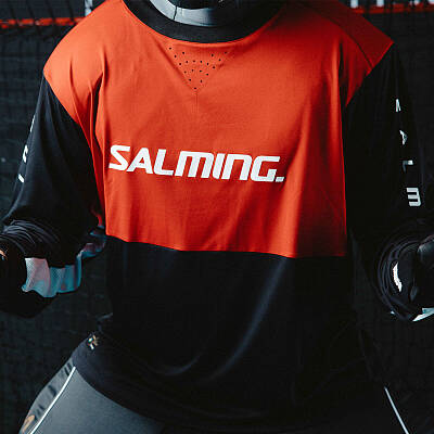 Salming Goalie Jersey React Red/Black