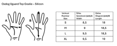 Oxdog Xguard Top Goalie Glove Silicon Black