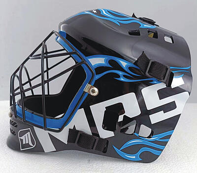 MPS ELITE brankársky set BLUE + maska Pro Flame - Black/Blue + Florbalové rukavice MPS