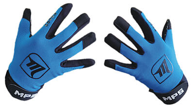 MPS ELITE brankársky set BLUE + maska Pro Flame - Black/Blue + Florbalové rukavice MPS